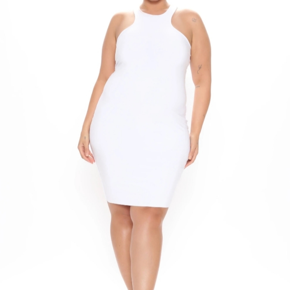 Mock neck dress